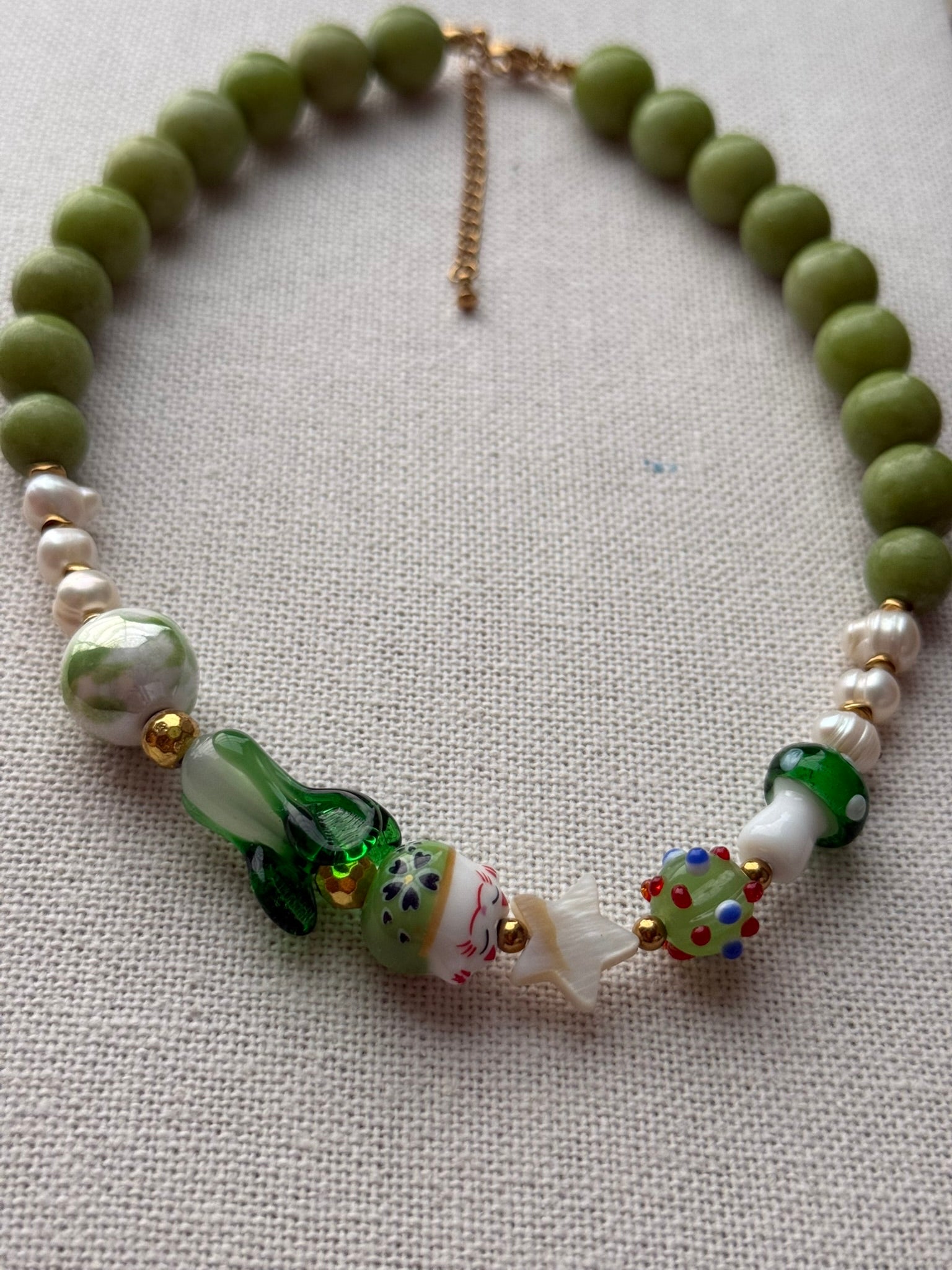 Collar happy verde