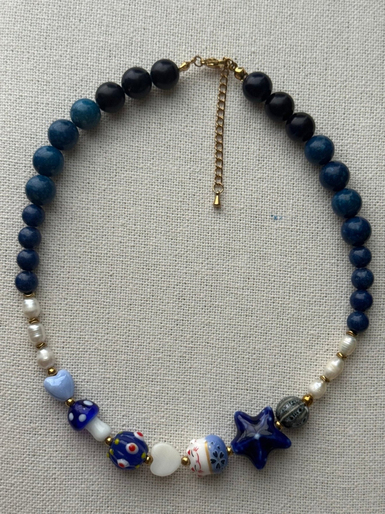 Collar happy azul