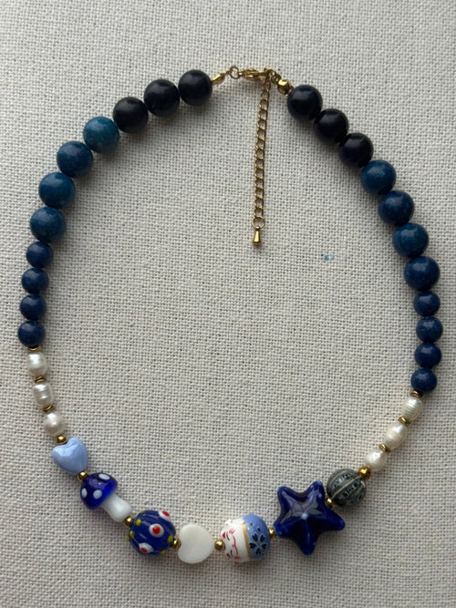 Collar happy azul