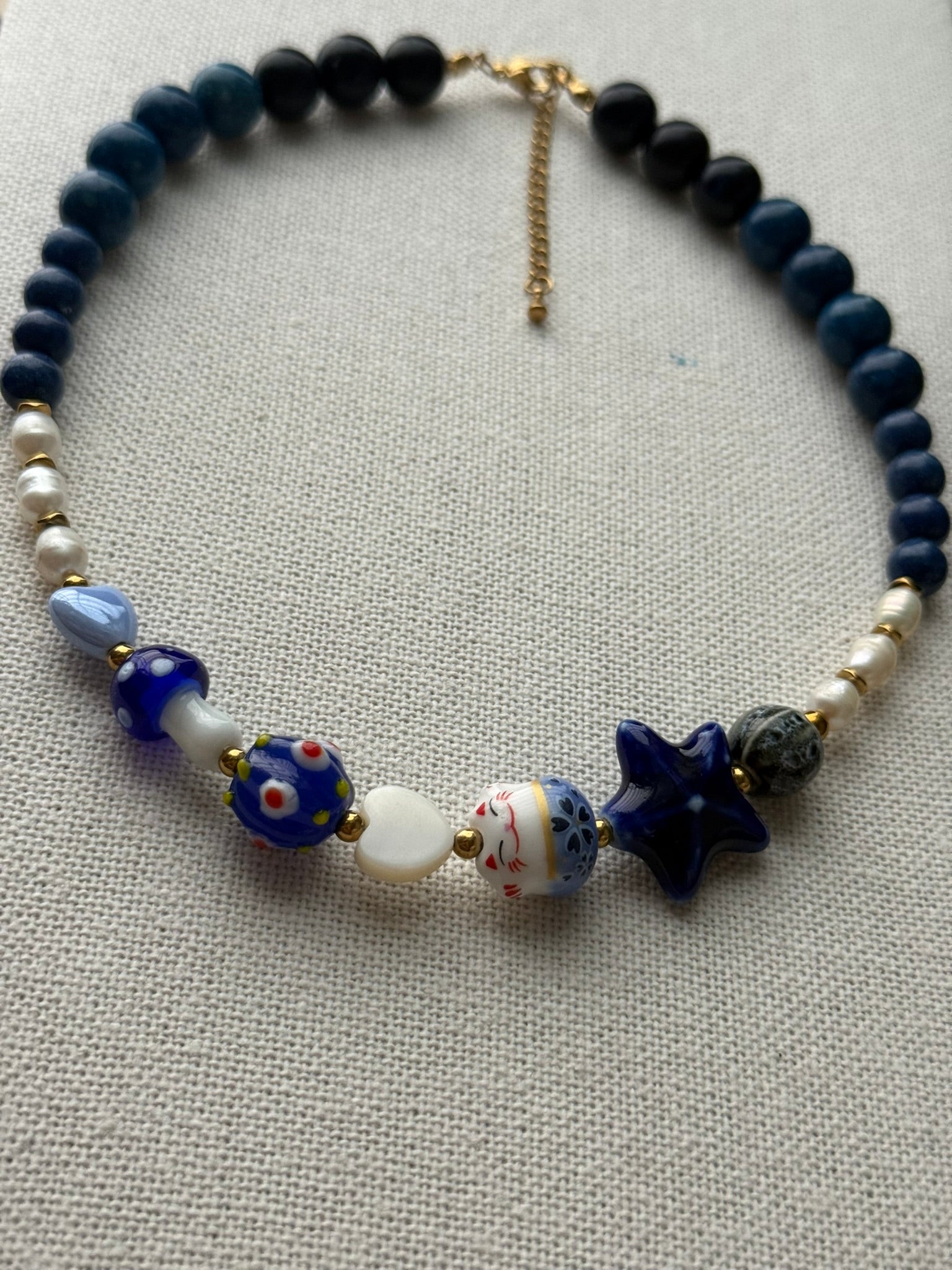 Collar happy azul