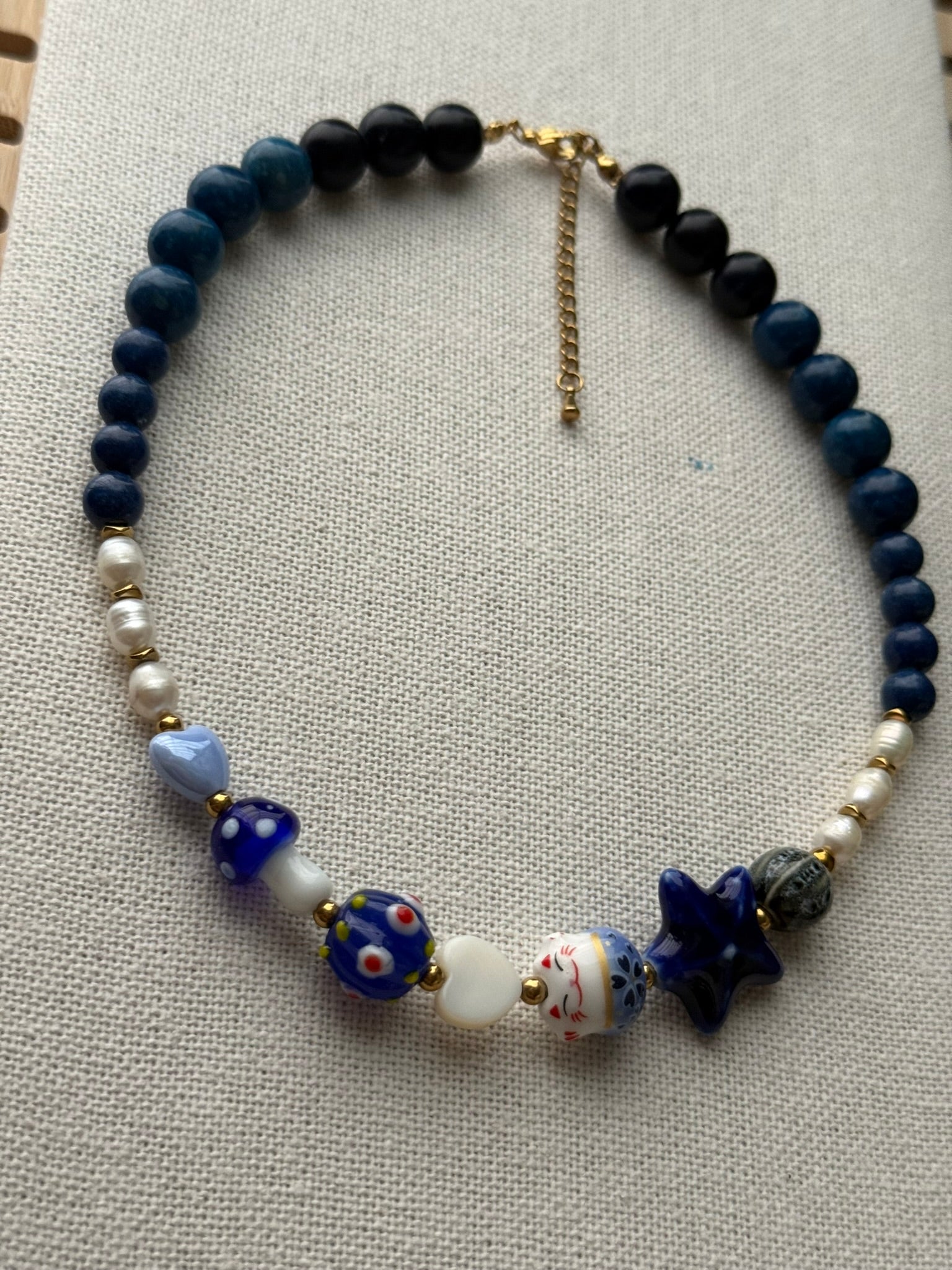 Collar happy azul