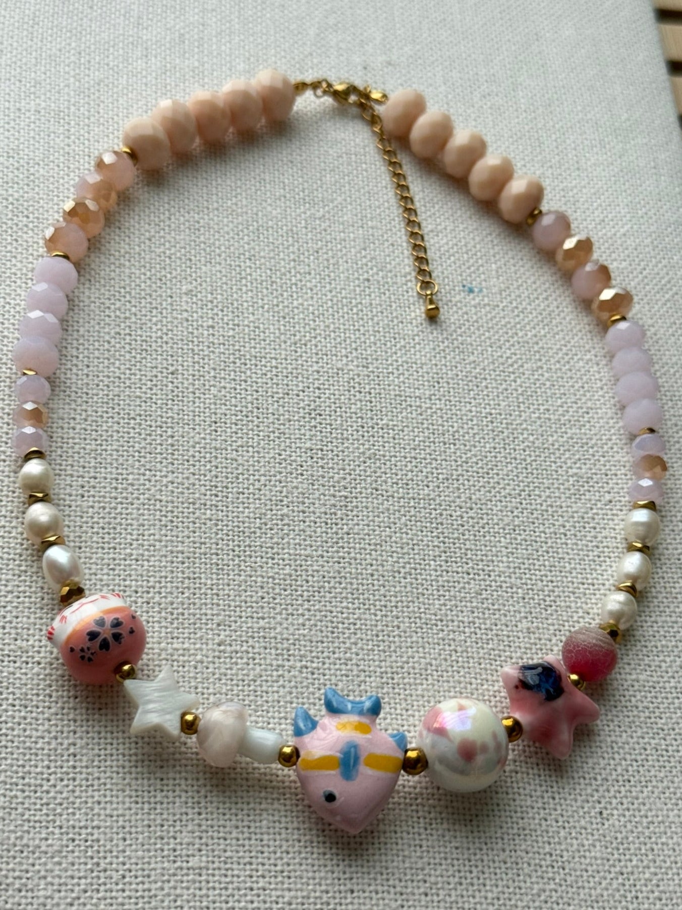 Collar happy rosado