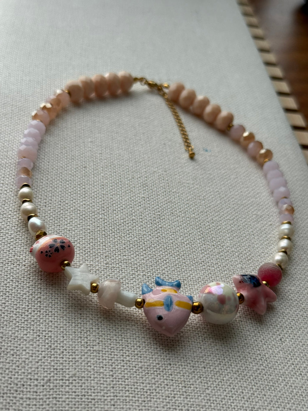 Collar happy rosado