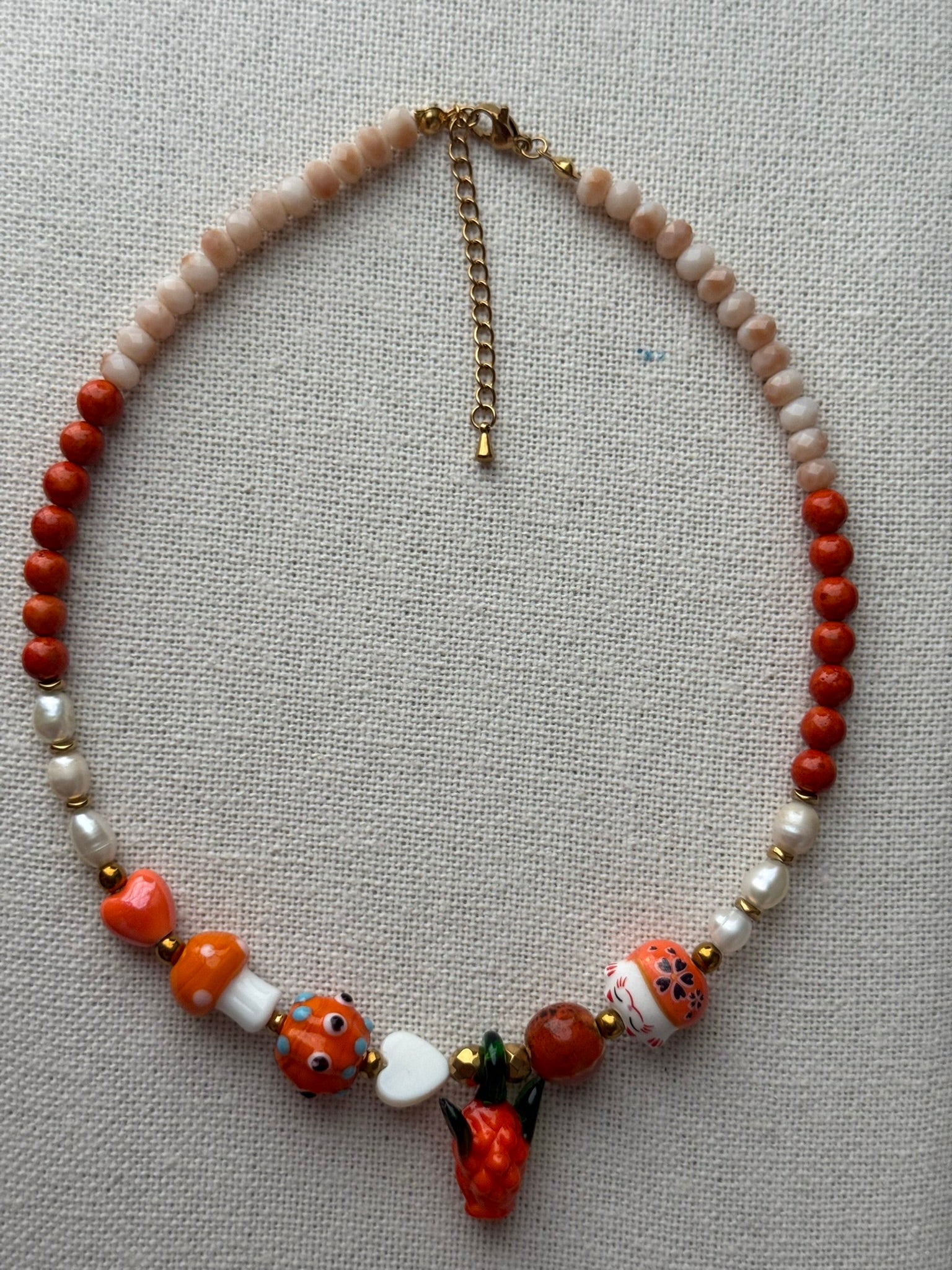 Collar happy naranja