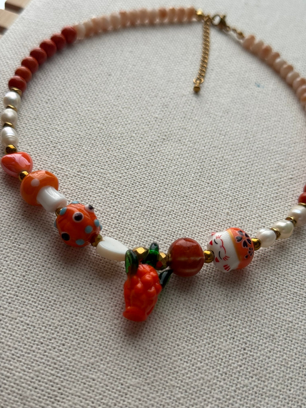 Collar happy naranja