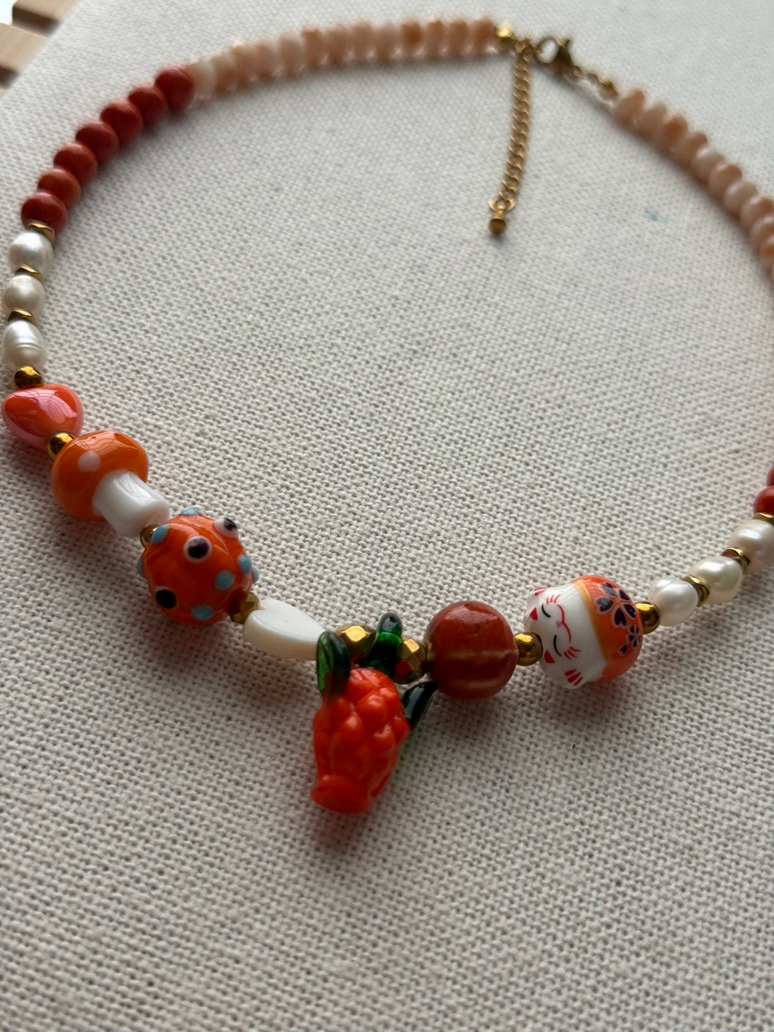 Collar happy naranja